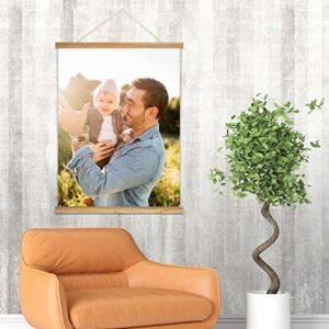 bestdeal depot Poster Hanger Frame with Your Photos, Custom Poster Prints Wall Art for Living Room, Bedroom Wooden Framed Magnet Ready to Hang 18x24 inches