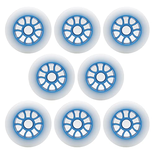 Z-FIRST 8 Pack 100mm Inline Roller Skate Wheels 85A Premium Replacement for Rollerblade Wheels