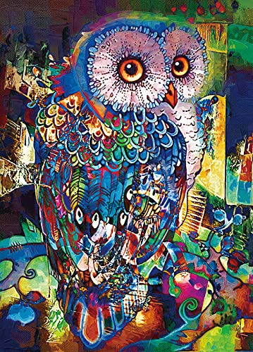 Jigsaw Puzzles 1000 Pieces for Adults, Owl Puzzle, Fun Oil Painting Animal Puzzles for Education & Relaxation, Brain IQ Developing, Funny Puzzles for Christmas