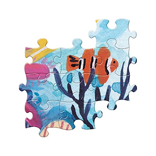 eeBoo: Piece and Love Coral Reef 1000 Piece Square Adult Jigsaw Puzzle, Puzzle for Adults and Families, Glossy, Sturdy Pieces and Minimal Puzzle Dust