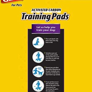 Glad for Pets JUMBO-SIZE Charcoal Puppy Pads | Black Training Pads That ABSORB & Neutralize Urine Instantly | New & Improved Quality Puppy Pee Pads, 30 Count - 2 Pack (60 Pads Total)