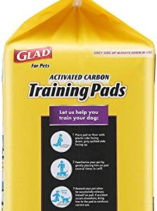 Glad for Pets JUMBO-SIZE Charcoal Puppy Pads | Black Training Pads That ABSORB & Neutralize Urine Instantly | New & Improved Quality Puppy Pee Pads, 30 Count - 2 Pack (60 Pads Total)