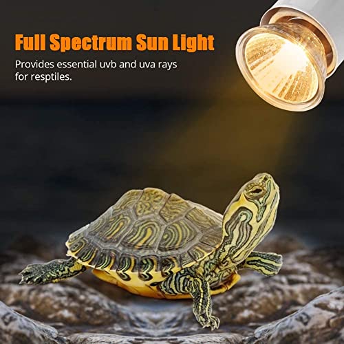 GOTOTOP 75 Watt UVA UVB Mercury Vapor Bulb/Light/Lamp for Reptile and Amphibian Use - Excellent Source of Heat and Light for UV and Basking