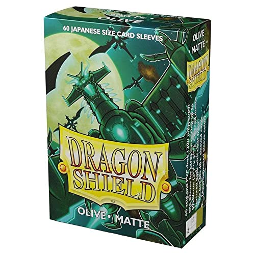 Dragon Shield Matte Mini Japanese Olive Green 60 ct Card Sleeves Individual Pack