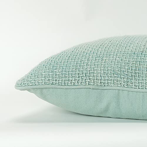 Donny Osmond 20"x20" Poly Filled Pillow with Linen Cover in Teal