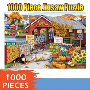 melupa 1000 Piece Jigsaw Puzzle for Adults & Kids, Floor Puzzle Intellectual Game Learning Education Decompression Toys