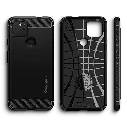 Spigen Rugged Armor Designed for Pixel 4a 5G Case (2020) - Matte Black