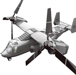 bell boeing v-22 osprey tiltrotor aircraft fighter model well detailed building blocks brick building set aircraft model building toy plane helicopter toy bricks set - for teens and adults