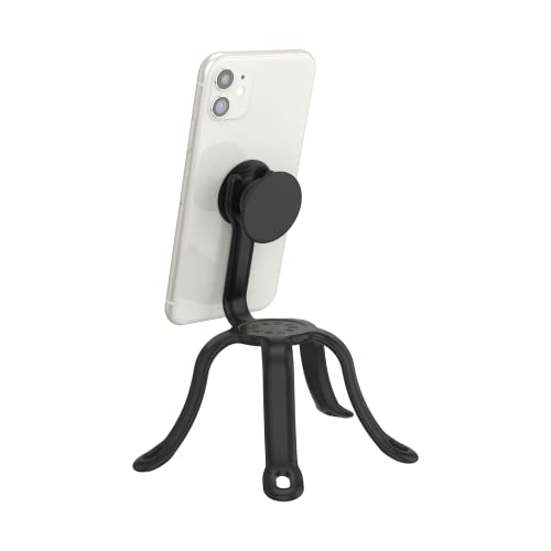 PopSockets: Flexible Phone Mount & Stand, Phone Tripod Mount, Universal Device Mount - Black