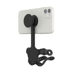 PopSockets: Flexible Phone Mount & Stand, Phone Tripod Mount, Universal Device Mount - Black
