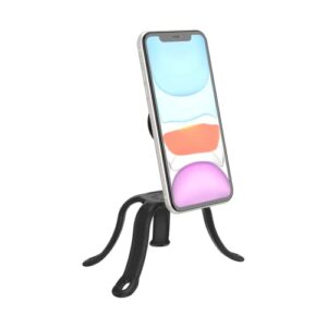 PopSockets: Flexible Phone Mount & Stand, Phone Tripod Mount, Universal Device Mount - Black