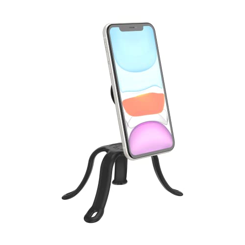 PopSockets: Flexible Phone Mount & Stand, Phone Tripod Mount, Universal Device Mount - Black