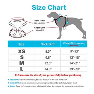 SuperBuddy Upgraded No Pull & No Choke Dog Harness, Super Soft Mesh Breathable Pet Vest Harnesses, Lightweight Adjustable Vest Harness for Puppies Small Dogs Comfort Fit