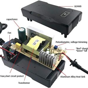 YZPOWER 54.6V 4A Power Adapter for Electric Bike Mobility Scooter 48V Lithium Battery Charger XLR Connector