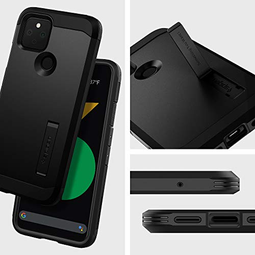 Spigen Tough Armor Designed for Pixel 5 Case (2020) - Black