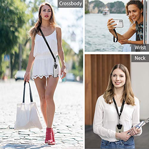 OUTXE Phone Lanyard - 4× Pads, 1× Adjustable Neck Strap, 1× Wrist Strap, Nylon Phone Lanyard Compatible with All Smartphone