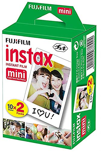 Fujifilm Instax Mini 11 Instant Camera + Fuji Instax Film 20 Shots + Protective Case + Frames Design Kit (Ice White)