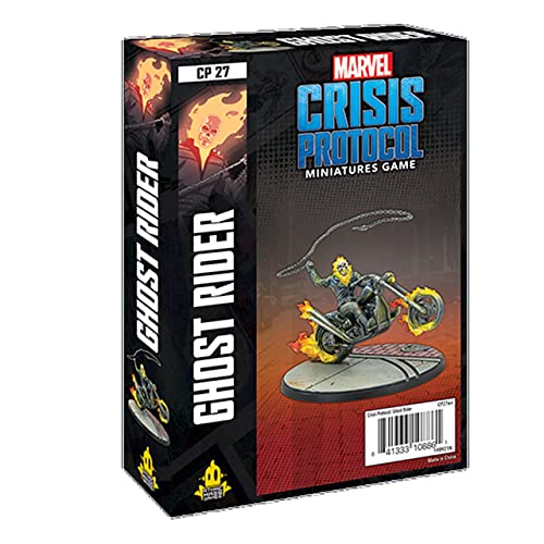 Marvel Crisis Protocol Ghost Rider CHARACTER PACK | Miniatures Battle Game | Strategy Game for Adults and Teens | Ages 14+ | 2 Players | Avg. Playtime 90 Minutes | Made by Atomic Mass Games