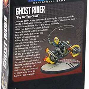 Marvel Crisis Protocol Ghost Rider CHARACTER PACK | Miniatures Battle Game | Strategy Game for Adults and Teens | Ages 14+ | 2 Players | Avg. Playtime 90 Minutes | Made by Atomic Mass Games