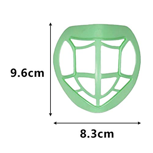 Face Covering Protective 3D Bracket Mouth Shields Holder for Men Women Increase Breathing Space Unisex Internal Nose Bridge Supporting Reusable Extension Bracket Washable (Blue/Green/White, 4/6pcs)