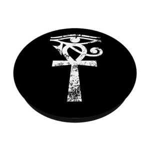 Ancient Egyptian Horus Eye Ankh Egypt Archaeologist History PopSockets PopGrip: Swappable Grip for Phones & Tablets