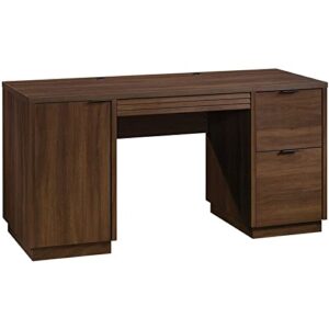 sauder englewood engineered wood computer desk in spiced mahogany