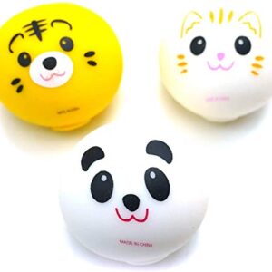 Gosu Toys Stress Dough Friends Soft Stress Balls Stretchy Dough Ball! (3 Pack (Tiger Ball, Panda Ball, Cat Ball))