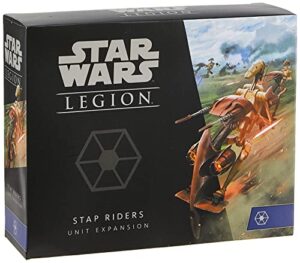star wars legion stap riders expansion | two player battle game | miniatures game | strategy game for adults and teens | ages 14+ | average playtime 3 hours | made by atomic mass games