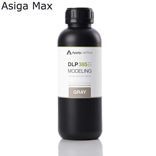 ApplyLabWork DLP385 Resins for Asiga 3D Printers Compatible, Excellent Mechanical Properties, High Accuracy, 1 Liter, DLP385 Modeling Gray