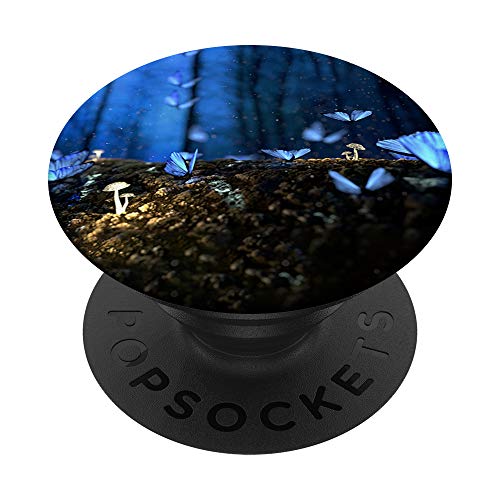 Blue Butterflies forest Gift for Butterfly Lovers PopSockets PopGrip: Swappable Grip for Phones & Tablets