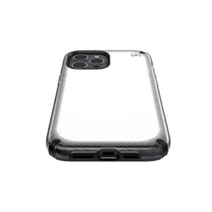 Speck Products Presidio2 Armor Cloud iPhone 12 Pro Max Case, Clear/Black/White Hot/Black/Black (138497-9254)