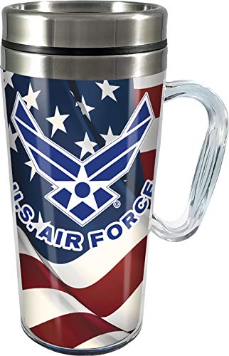 Spoontiques - Insulated Travel Mugs - Acrylic and Stainless Steel Drink Cup - Air Force