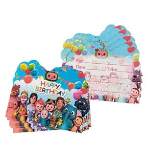 Dicite GOINAOZ 20 pcs cocomel Invitation Cards, cocomel Themed Party Supplies, Birthday Party Supplies.