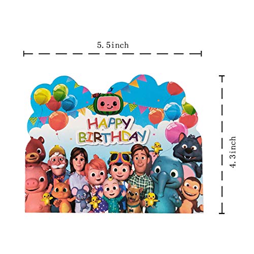 Dicite GOINAOZ 20 pcs cocomel Invitation Cards, cocomel Themed Party Supplies, Birthday Party Supplies.