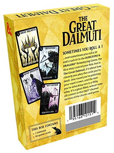 Wizards of the Coast The Great Dalmuti: Dungeons & Dragons | D&D Card Game | 4–8 Players | Ages 8+