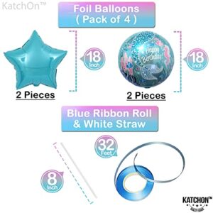 KatchOn, Mermaid 5th Birthday Decorations Girl - Pack 8 | Mermaid Birthday Decorations for Girls 5 | Mermaid Birthday Party Supplies | Mermaid Balloons 5, Little Mermaid Party Decorations 5 Year Old