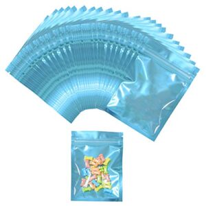 packaging bags smell proof snacks 100 pcs 5" x 7" clear plastic zip lock bag foil bag resealable pouch for party favor food storage