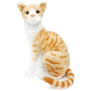 viahart tobias the orange tabby cat - 12 inch stuffed animal plush - by tiger tale toys