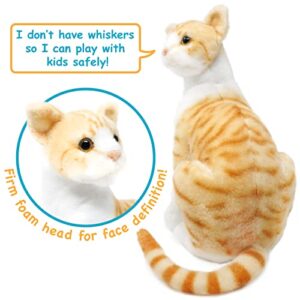 VIAHART Tobias The Orange Tabby Cat - 12 Inch Stuffed Animal Plush - by Tiger Tale Toys