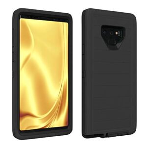 Galaxy Note 9 Case, ToughBox [Armor Series] [Shock Proof] [Black] for Samsung Galaxy Note 9 Case [Comes with Holster & Belt Clip] [Fits OtterBox Defender Series Belt Clip Phone Cover]