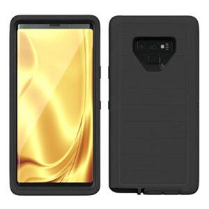 Galaxy Note 9 Case, ToughBox [Armor Series] [Shock Proof] [Black] for Samsung Galaxy Note 9 Case [Comes with Holster & Belt Clip] [Fits OtterBox Defender Series Belt Clip Phone Cover]