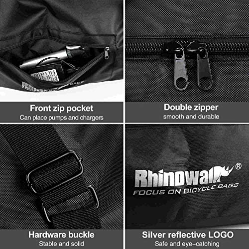 HUNTVP E-Scooter Bag Storage Cover Heavy Duty Transport Bag Foldable Scooter Accessory Backpack Handbag Shoulder Bag for Xiaomi Mijia M365