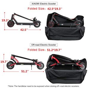 HUNTVP E-Scooter Bag Storage Cover Heavy Duty Transport Bag Foldable Scooter Accessory Backpack Handbag Shoulder Bag for Xiaomi Mijia M365