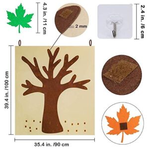 GEZICHTA Classroom Tree, Felt Fall Tree Board, Bulletin Board for Kids Classroom Multifunction Home Thanksgiving Activity