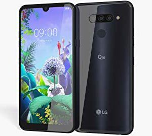 LG Q60 (64GB, 3GB RAM) 6.26" HD+, AI Cam, US + Global 4G LTE GSM Factory Unlocked - LM-X525HA - International Model (Black, 64GB)