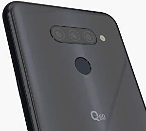 LG Q60 (64GB, 3GB RAM) 6.26" HD+, AI Cam, US + Global 4G LTE GSM Factory Unlocked - LM-X525HA - International Model (Black, 64GB)