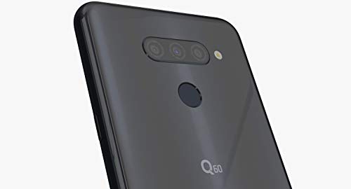 LG Q60 (64GB, 3GB RAM) 6.26" HD+, AI Cam, US + Global 4G LTE GSM Factory Unlocked - LM-X525HA - International Model (Black, 64GB)