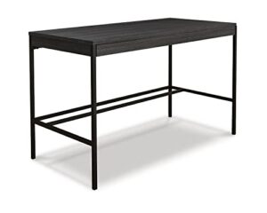 signature design by ashley yarlow urban industrial 48" home office writing desk, black