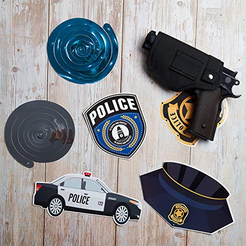 25 Pieces Police Party Hanging Swirls Police Party Supplies Birthday Party Decor Graduation Party Decor Hanging Decor Spirals and Swirls for Party