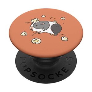 cute guinea pig pop-corning popsockets popgrip: swappable grip for phones & tablets